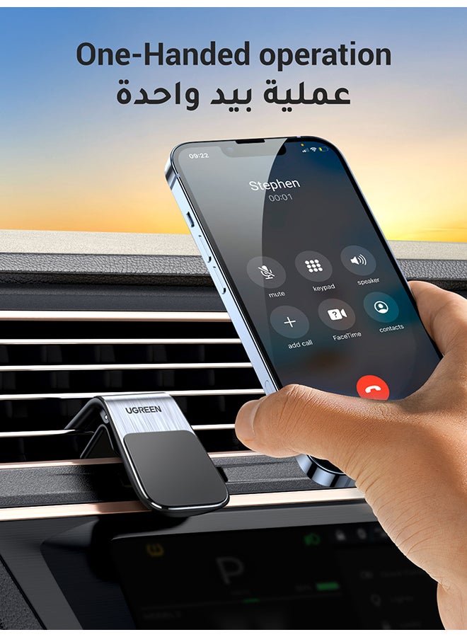 يو جرين حامل هاتف مغناطيسي للسيارة لفتحة تهوية السيارة، حامل هاتف مغناطيسي للسيارة لهواتف سلسلة آيفون 17/16/15 مقاس 4.7-7.2 بوصة، سامسونج جالاكسي S25 S24، Xiaomi، HONOR، إلخ - Image 2